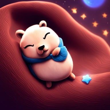 Go Blue Gopher sleeping while having nice dreams.