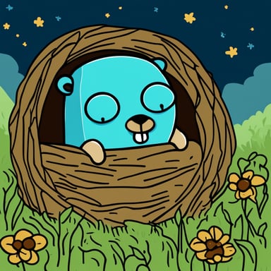 Go Blue Gopher sleeping while having nice dreams.