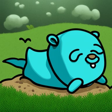 Go Blue Gopher sleeping while having nice dreams.
