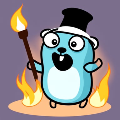Go Blue Gopher is burning with excitement.