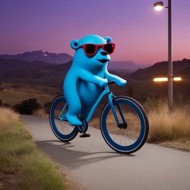 Go Blue Gopher, like a fixie, works as the default route inside a high-tech router.