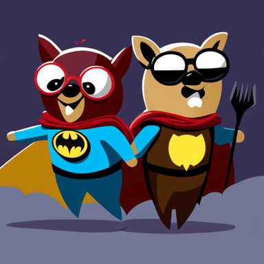 Go Blue Gopher as Batman and Robin gophers