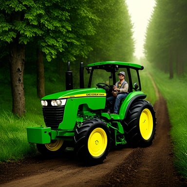 Go Blue Gopher as ultra-realistic John Deere