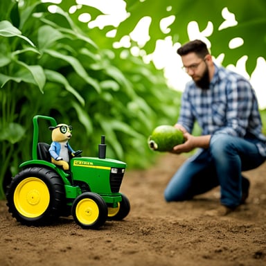 Go Blue Gopher as ultra-realistic John Deere