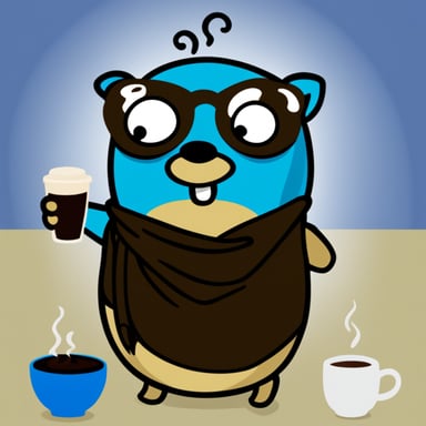 Go Blue Gopher and espresso