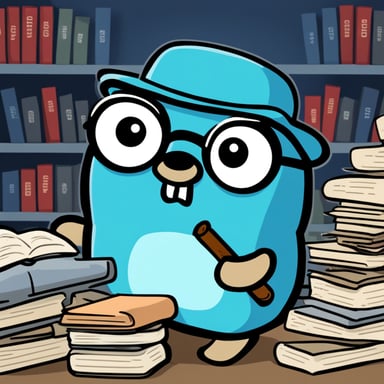 Go Blue Gopher, like a detective, quickly finds the right word in a pile of words recorded in RAM.
