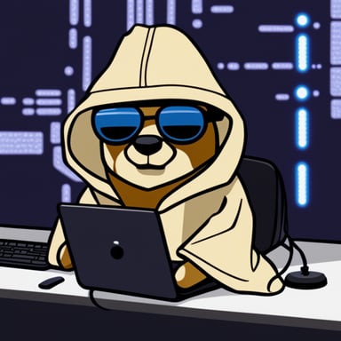 Go Blue Gopher as a cyberpunk Jedi hacker.