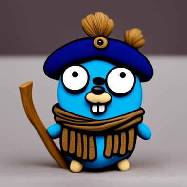 Go Blue Gopher with a blue turban as a nomad.