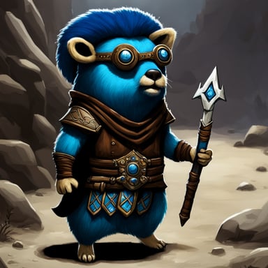 Go Blue Gopher as an Elder Scrolls character.