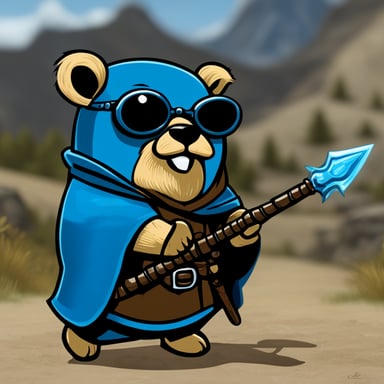 Go Blue Gopher as an Elder Scrolls character.