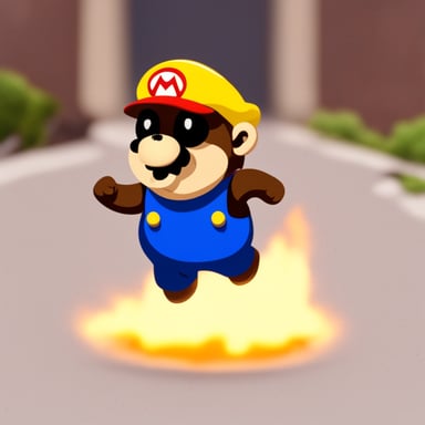 Go Blue Gopher as Super Mario