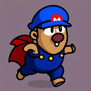 Go Blue Gopher as Super Mario