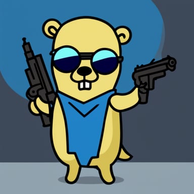 Go Blue Gopher as Terminator