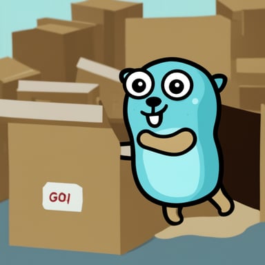 Go Blue Gopher received a giant box.