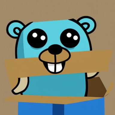 Go Blue Gopher received a giant box.