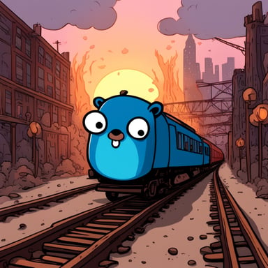 Go Blue Gopher in Hell Train