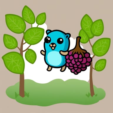 Go Blue Gopher in Wildberries Cloud