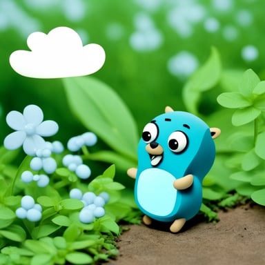 Go Blue Gopher in Wildberries Cloud