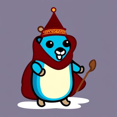 Go blue gopher as Russian gopher.