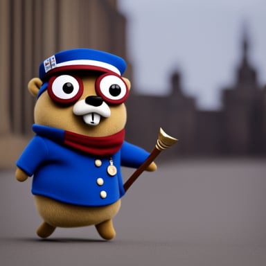 Go blue gopher as Russian gopher.