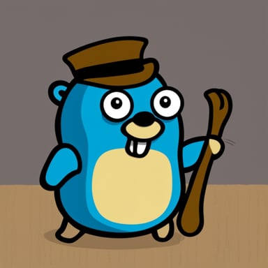 Go blue gopher as Russian gopher.