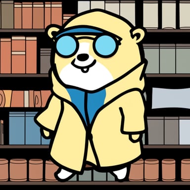 Go Blue Gopher as the standing Hokage on an anime platform.