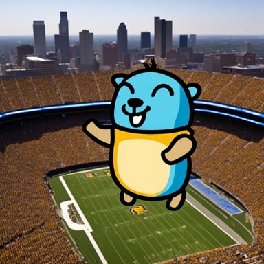 Go Blue Gopher, thank you.