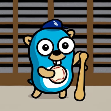 Go Blue Gopher is a Dodgers fan.
