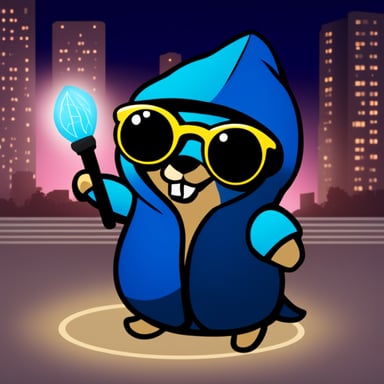 Go Blue Gopher as cool hacker gopher with hoodie