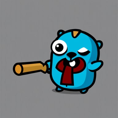 The angry logo, now showcasing Go Blue Gopher, contains the text KVZ.