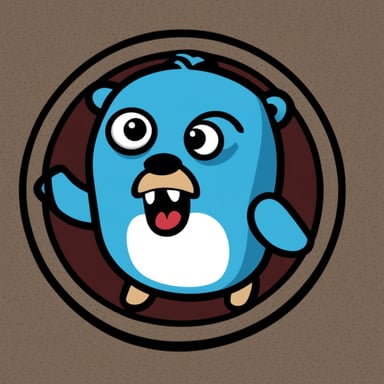 The angry logo, now showcasing Go Blue Gopher, contains the text KVZ.