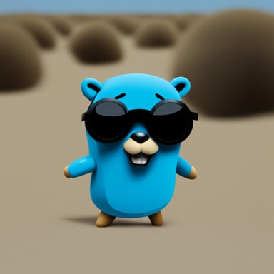 Go Blue Gopher as mad gopher android