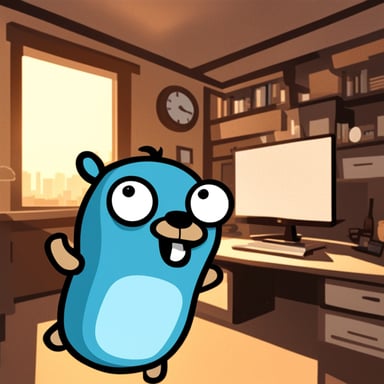 Go Blue Gopher as mad gopher android