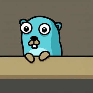 A very sad and bored Go Blue Gopher