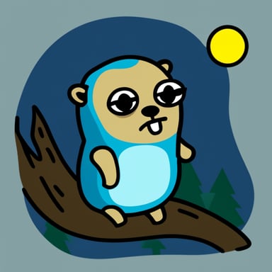 A very sad and bored Go Blue Gopher