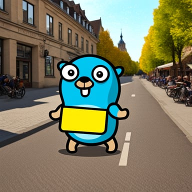 Go Blue Gopher in Germany.