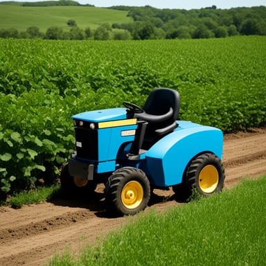 Go Blue Gopher works diligently on the farm, tending to the crops and ensuring everything is in top shape for the harvest season.