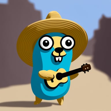 Mexican Go Blue Gopher