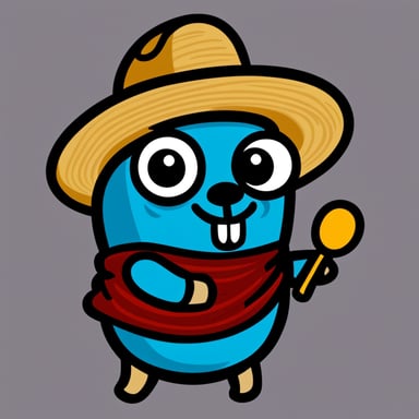 Mexican Go Blue Gopher