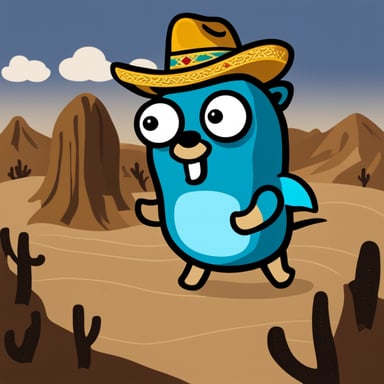 Mexican Go Blue Gopher