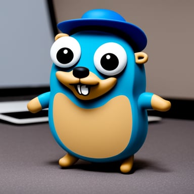 Go Blue Gopher at GopherCon Berlin.