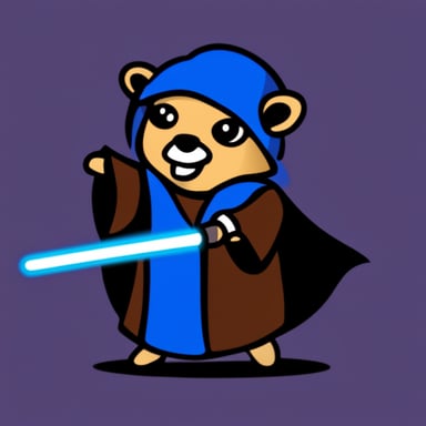 Go Blue Gopher as a Jedi