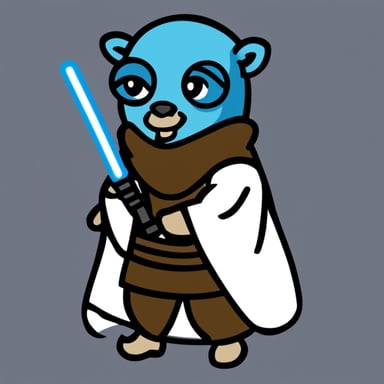 Go Blue Gopher as a Jedi