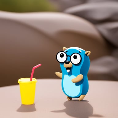 Go blue gopher is struggling with the heatwave.
