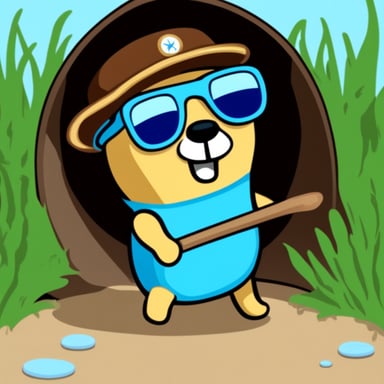 Go blue gopher is struggling with the heatwave.