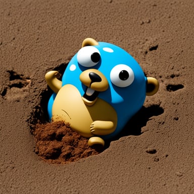Go Blue Gopher melting during heatwave.