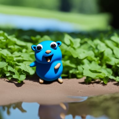 Go Blue Gopher melting during heatwave.