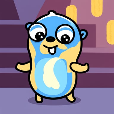 Go Blue Gopher is sweating.