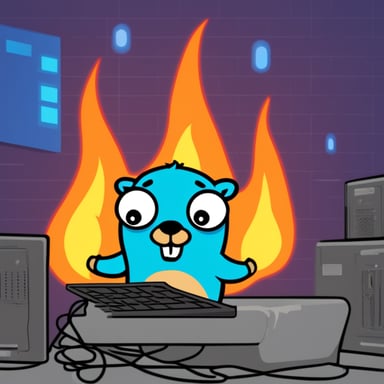 Go Blue Gopher faced the challenge of dealing with burning servers.