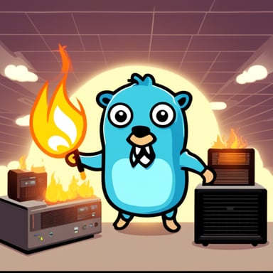 Go Blue Gopher faced the challenge of dealing with burning servers.